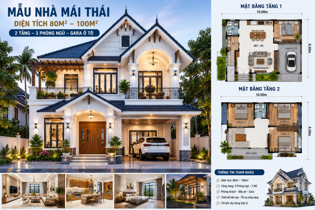 mau-nha-mai-Thai-100m²-co-gara