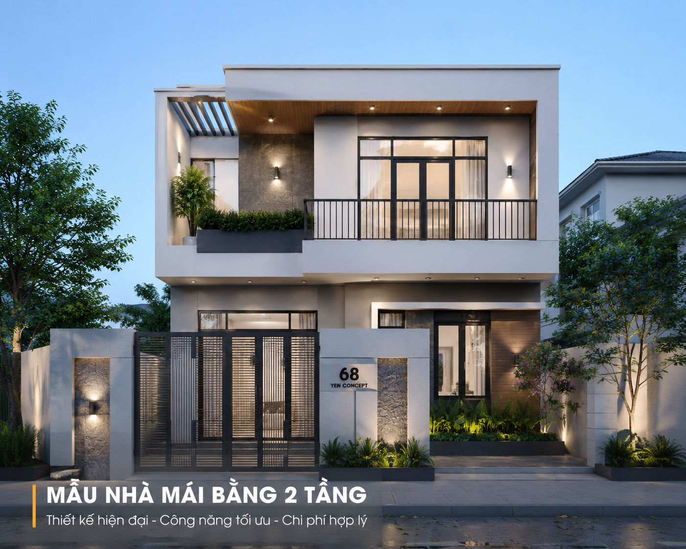 mau-nha-mai-bang-2-tang-hien-dai